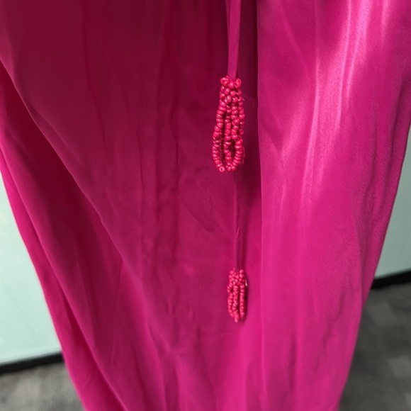 FARM RIO HOT PINK SLIP MIDI DRESS SIZE M - Picture 7 of 14
